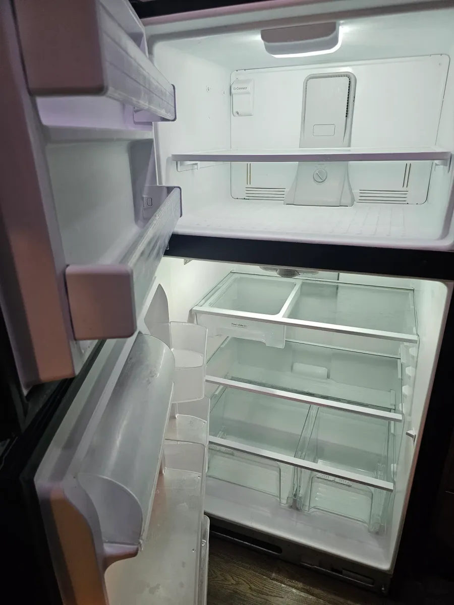 After: Clean fridge interior