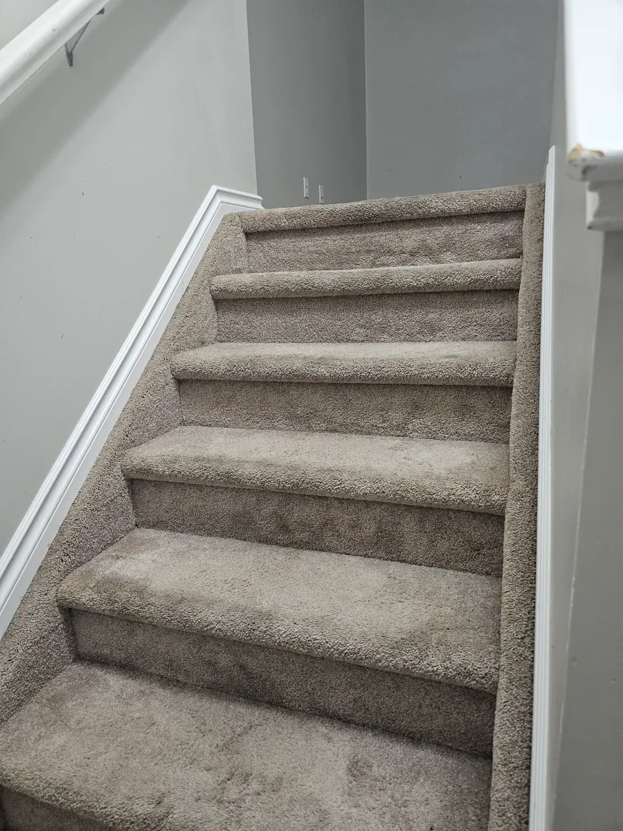 After: Staircase Carpet Clean